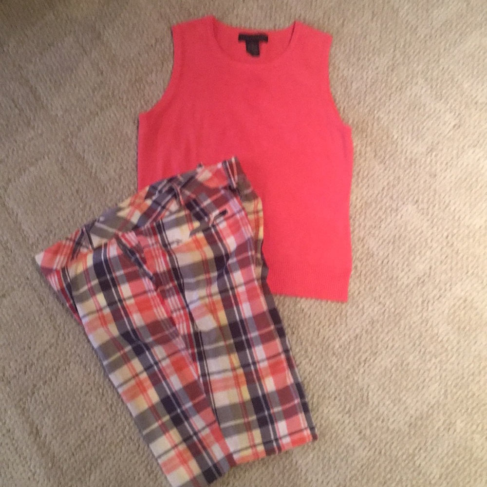 Talbots Shorts.....Size 10/Matching Top...Size PS